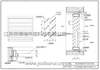发电厂/变电站防雨防沙百叶窗结构图