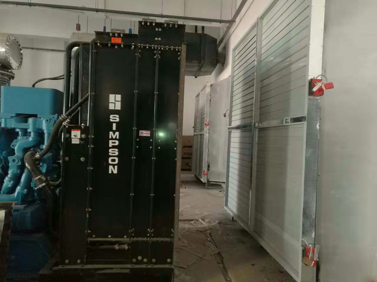 柴油发电机房电动百叶窗