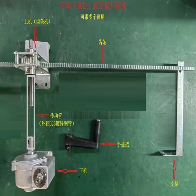 开启方式：推拉平移窗